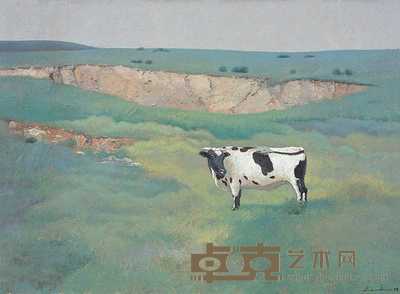 魏鲁安 1993年作 风景 73×100cm